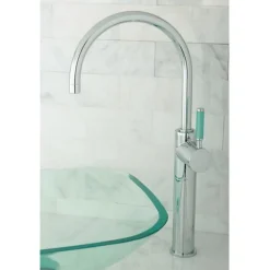 Kingston Brass Green Eden Single Handle Vessel Sink Faucet without Plate and Pop-up