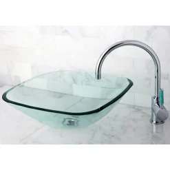 Kingston Brass Green Eden Single Handle Vessel Sink Faucet without Pop-up and Plate