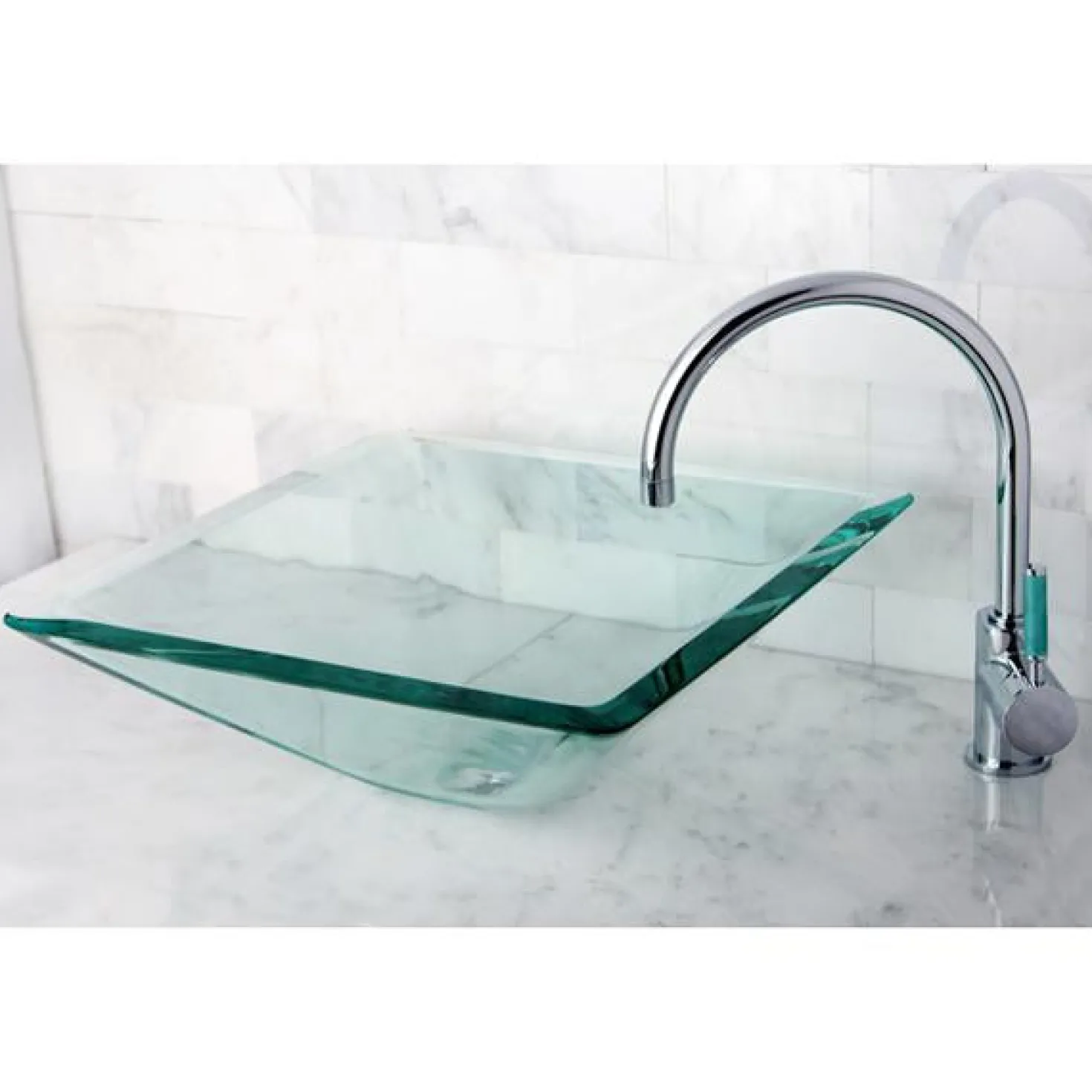 Kingston Brass Green Eden Single Handle Vessel Sink Faucet without Pop-up and Plate