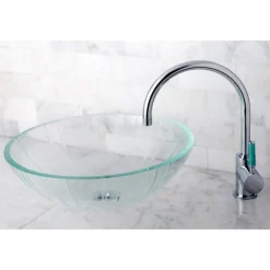Kingston Brass Green Eden Single Handle Vessel Sink Faucet without Pop-up and Plate