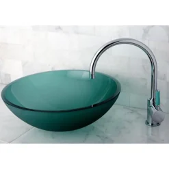 Kingston Brass Green Eden Single Handle Vessel Sink Faucet without Pop-up and Plate
