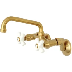 Kingston Brass 2-Handle 2-Hole Wall Mount Kitchen Faucet