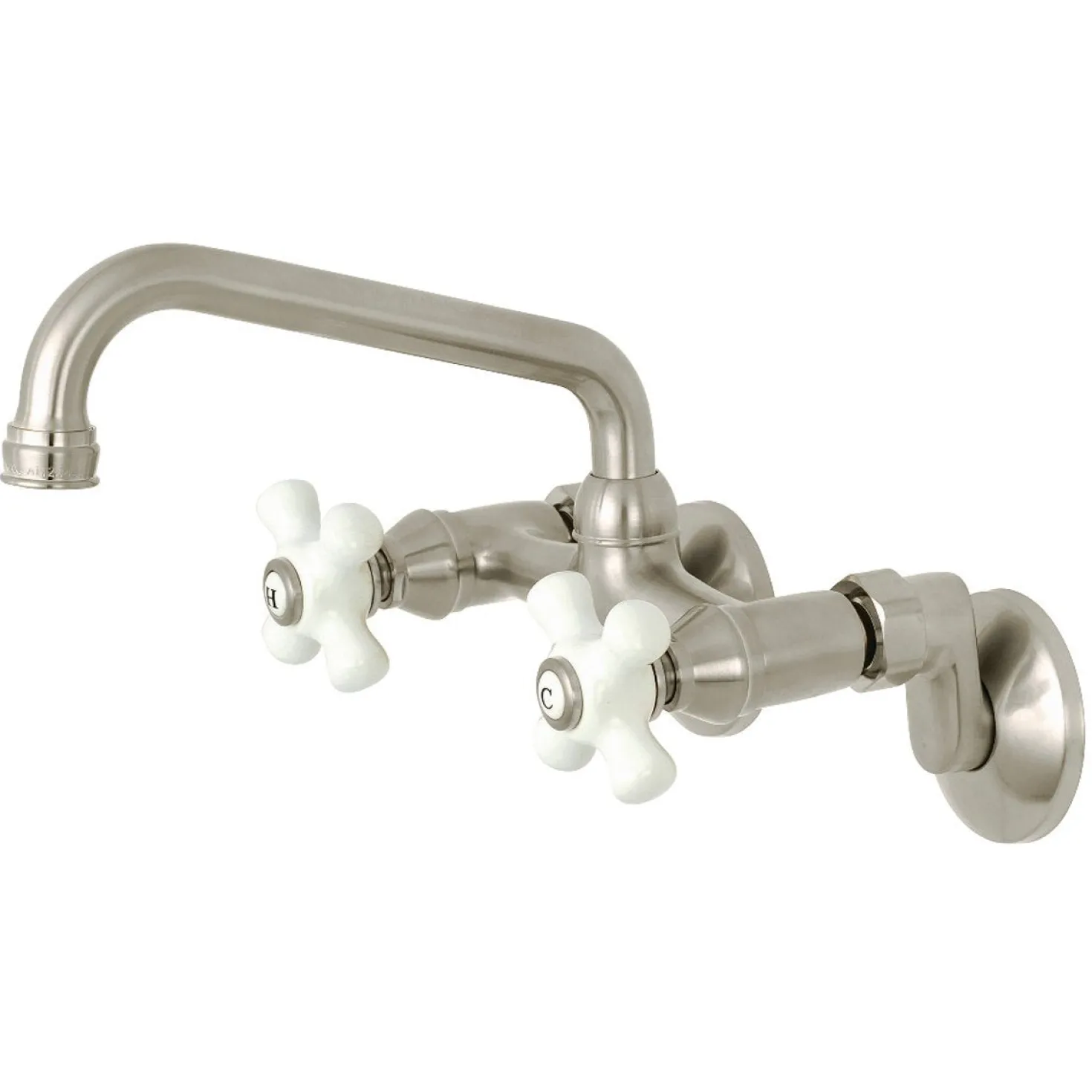 Kingston Brass 2-Handle 2-Hole Wall Mount Kitchen Faucet