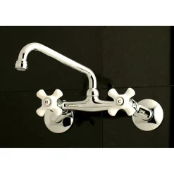Kingston Brass 2-Handle 2-Hole Wall Mount Kitchen Faucet