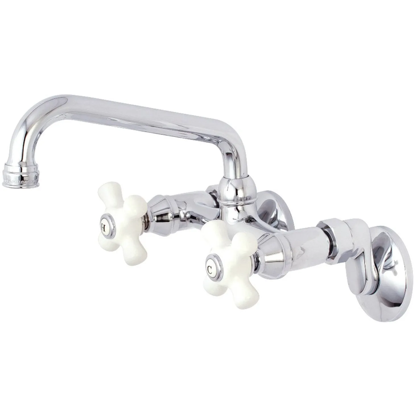 Kingston Brass 2-Handle 2-Hole Wall Mount Kitchen Faucet