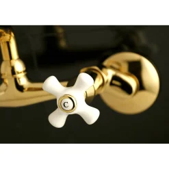 Kingston Brass 2-Handle 2-Hole Wall Mount Kitchen Faucet