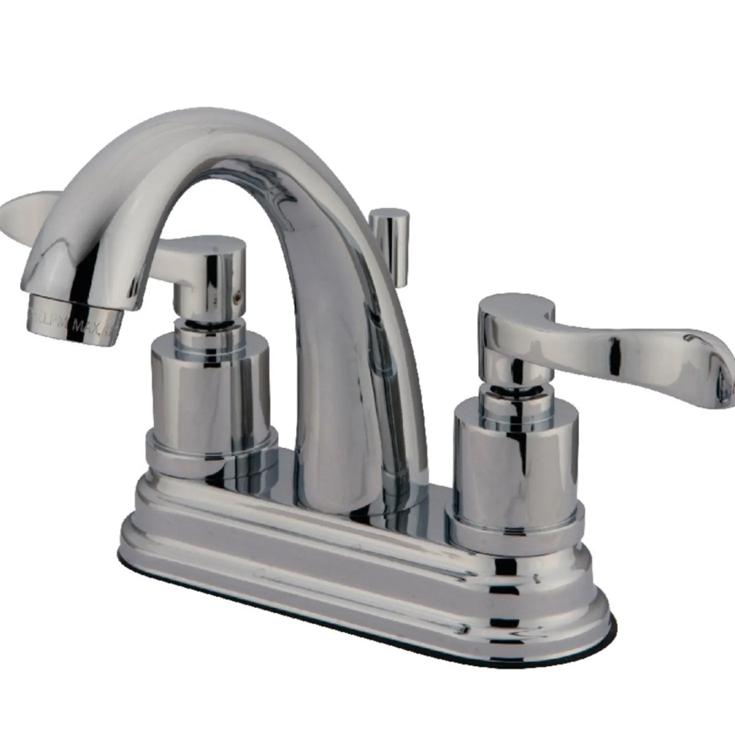 Kingston Brass 2-Handle 4-Inch Centerset Bathroom Faucet with Brass Pop-Up