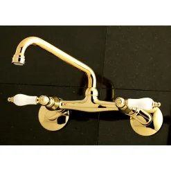 Kingston Brass 2-Handle Wall Mount Kitchen Faucet