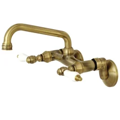 Kingston Brass 2-Handle Wall Mount Kitchen Faucet