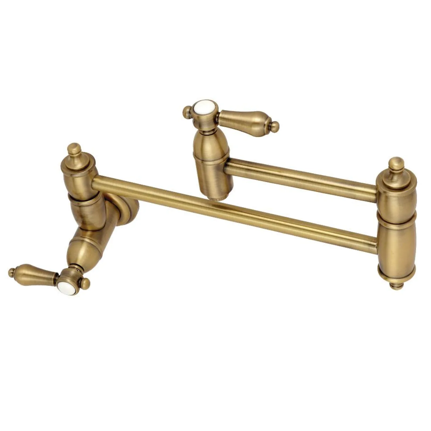 Kingston Brass Heirloom Wall Mount Pot Filler Kitchen Faucet