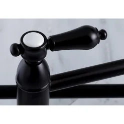 Kingston Brass Heirloom Wall Mount Pot Filler Kitchen Faucet