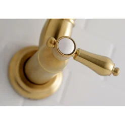 Kingston Brass Heirloom Wall Mount Pot Filler Kitchen Faucet