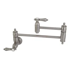 Kingston Brass Heirloom Wall Mount Pot Filler Kitchen Faucet