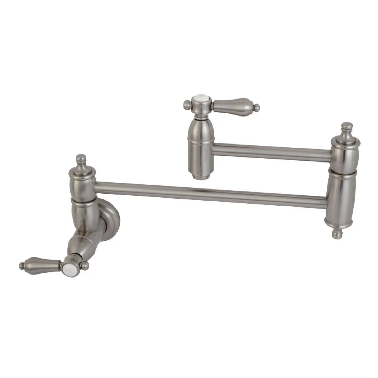 Kingston Brass Heirloom Wall Mount Pot Filler Kitchen Faucet