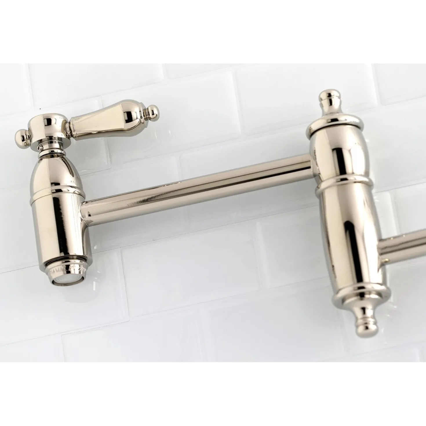 Kingston Brass Heirloom Wall Mount Pot Filler Kitchen Faucet