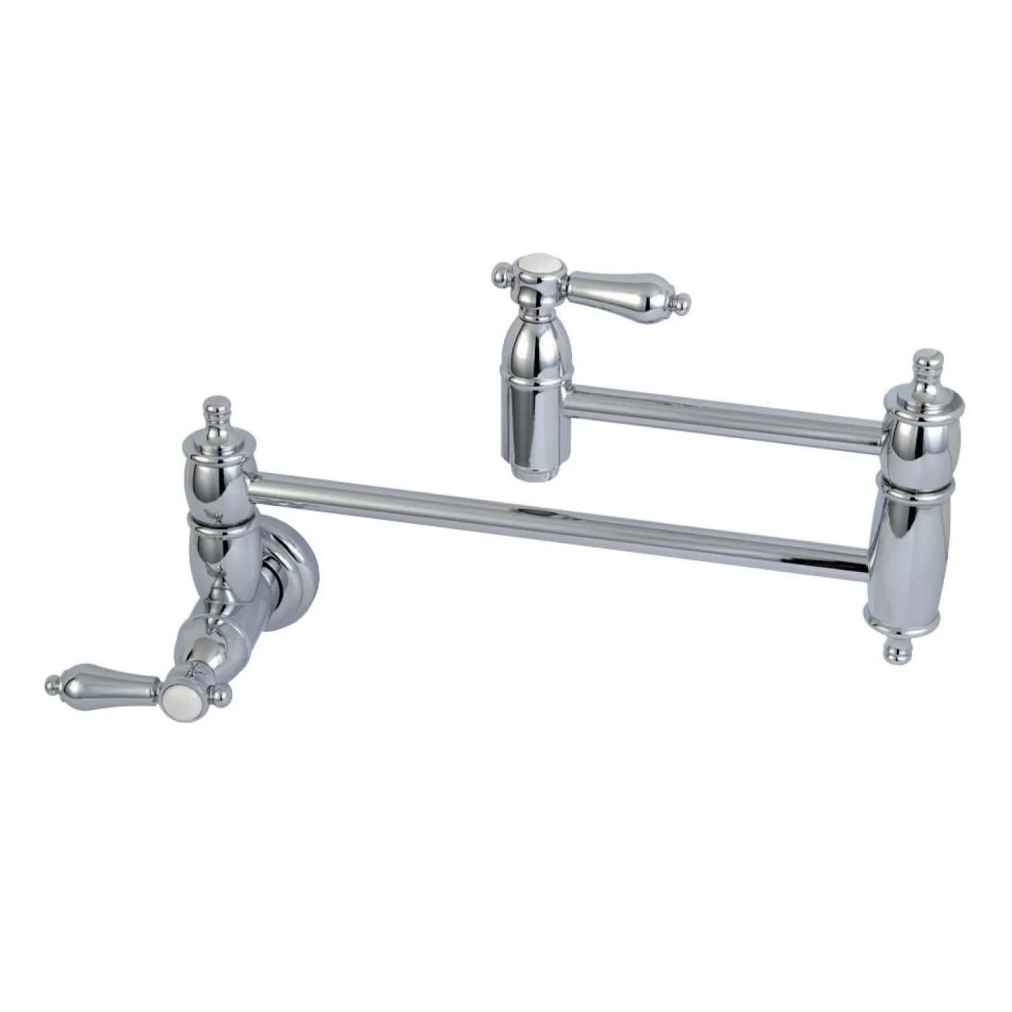 Kingston Brass Heirloom Wall Mount Pot Filler Kitchen Faucet
