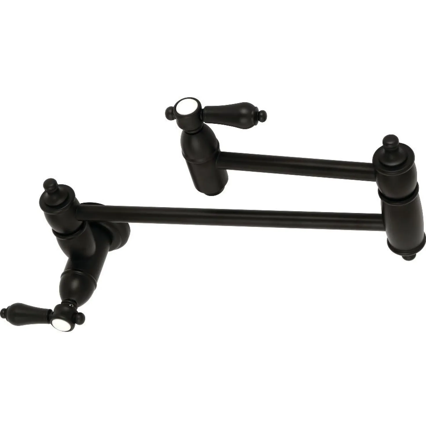 Kingston Brass Heirloom Wall Mount Pot Filler Kitchen Faucet