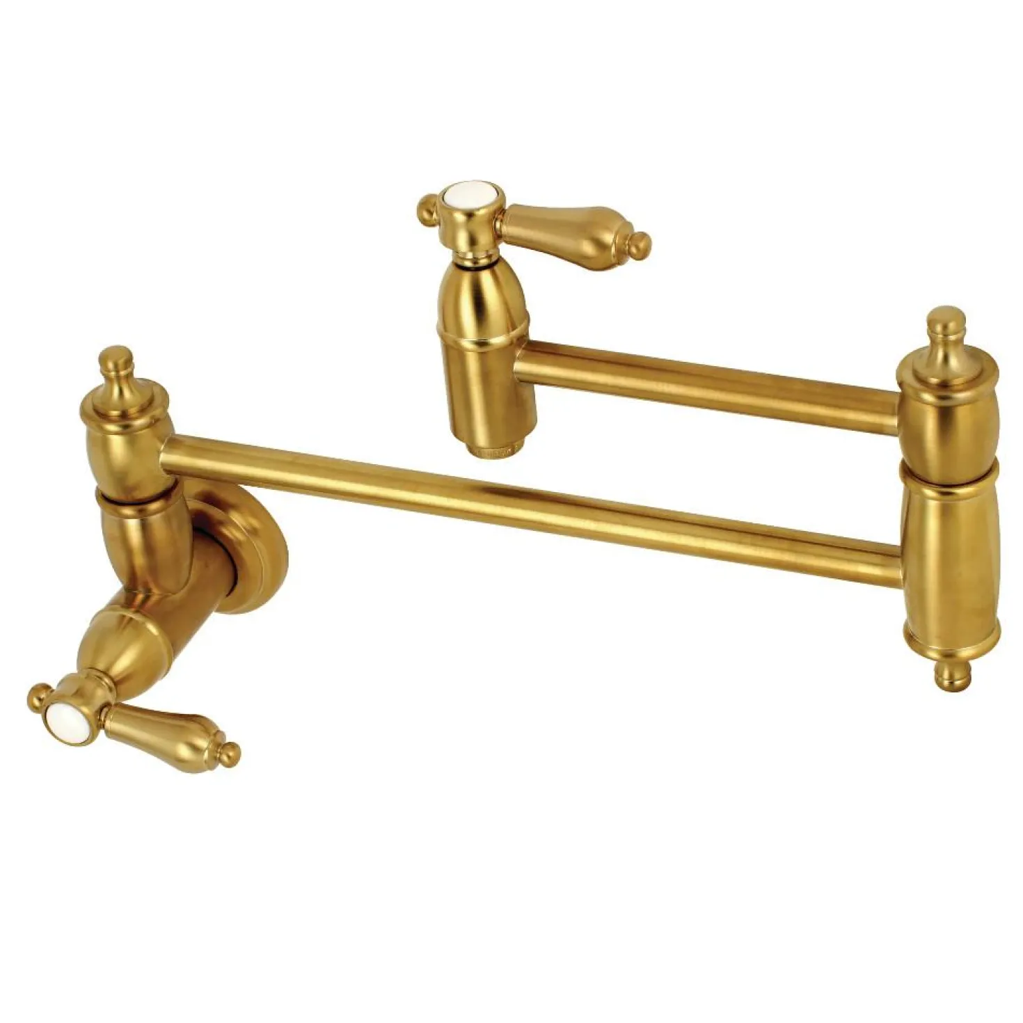 Kingston Brass Heirloom Wall Mount Pot Filler Kitchen Faucet