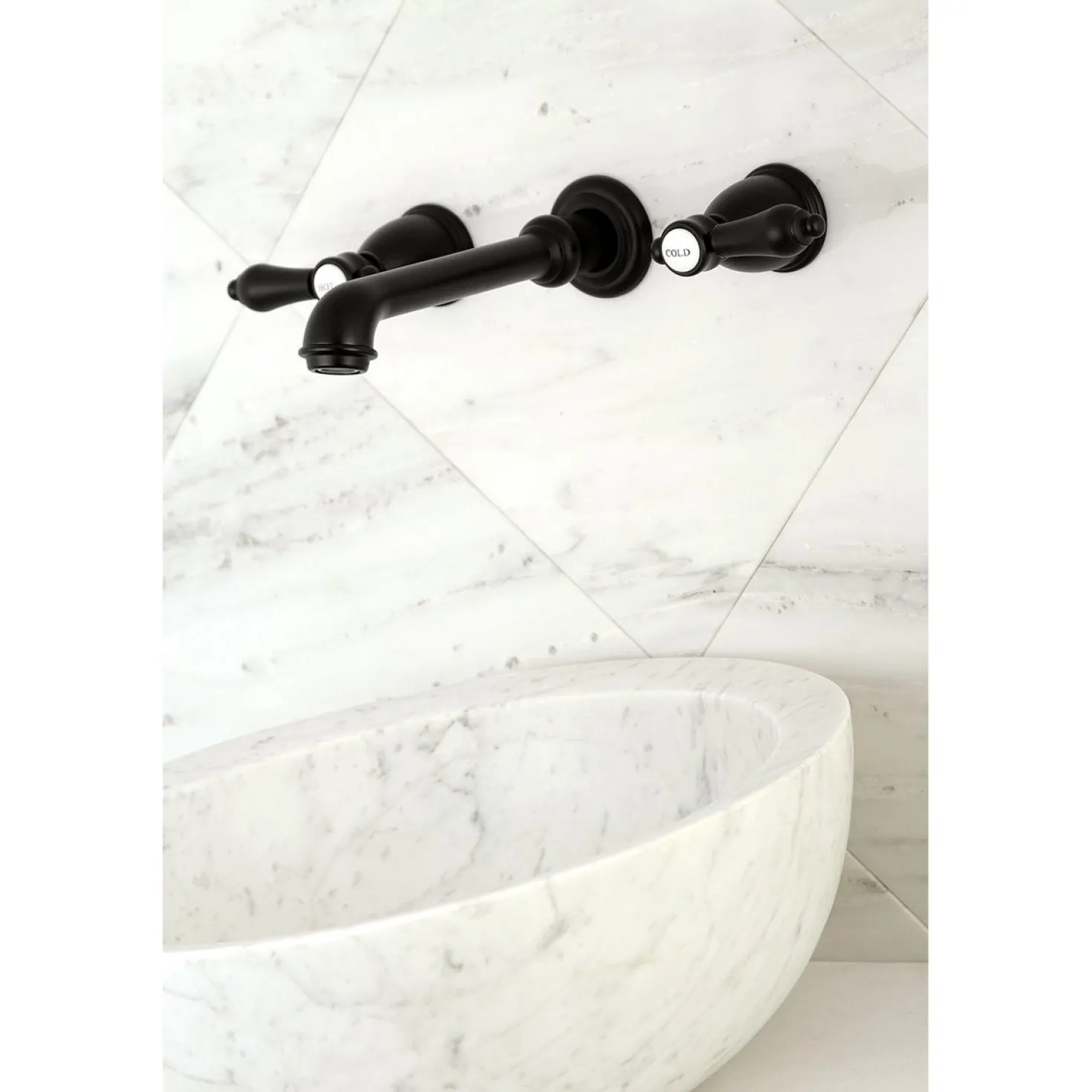 Kingston Brass Heirloom Wall Mount Bathroom Faucet