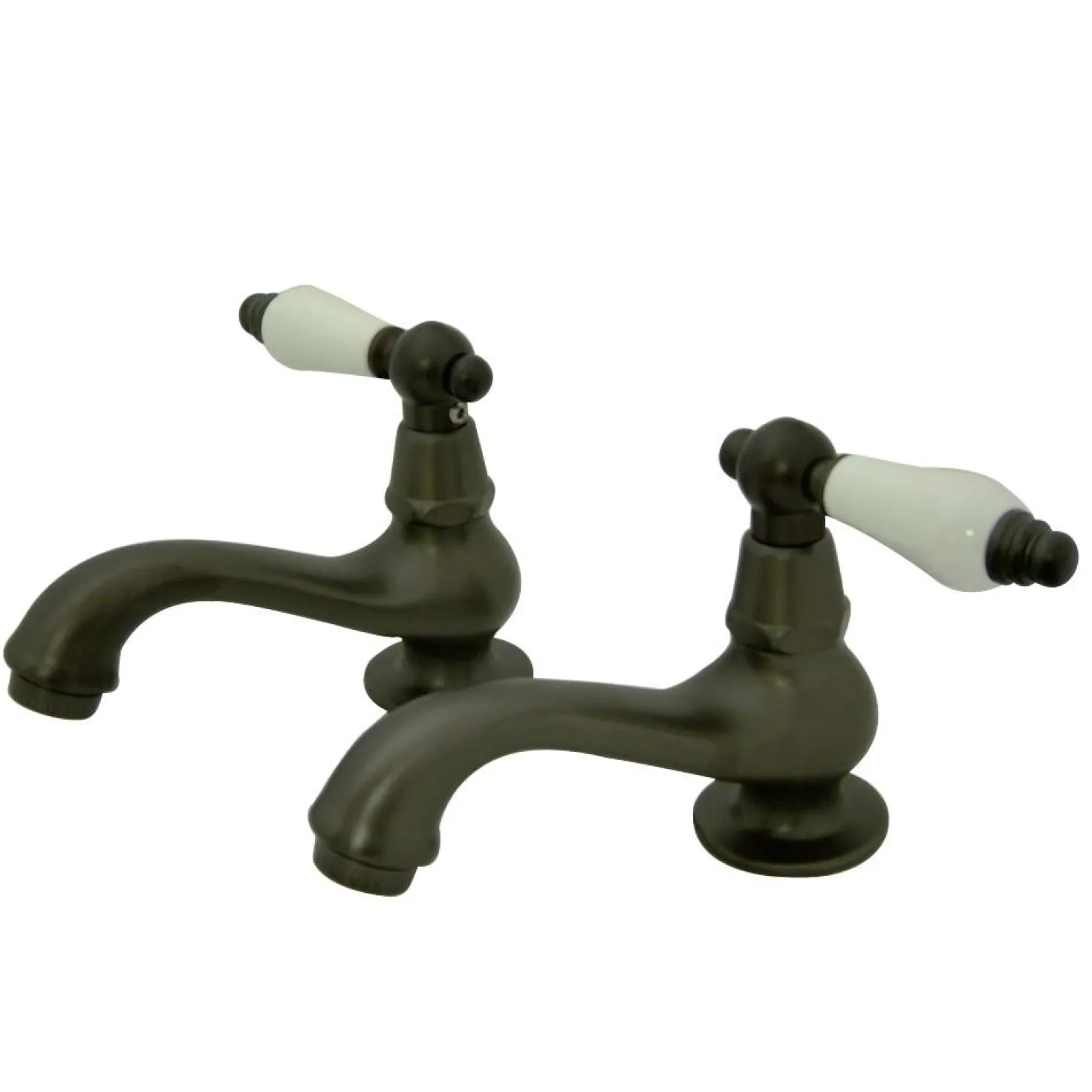 Kingston Brass Heritage Basin Tap Faucet with Porcelain Lever Handle