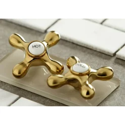 Kingston Brass Heritage 8" Bridge Kitchen Faucet with Brass Sprayer