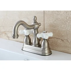 Kingston Brass Heritage 4" Centerset 3-Hole Bathroom Faucet