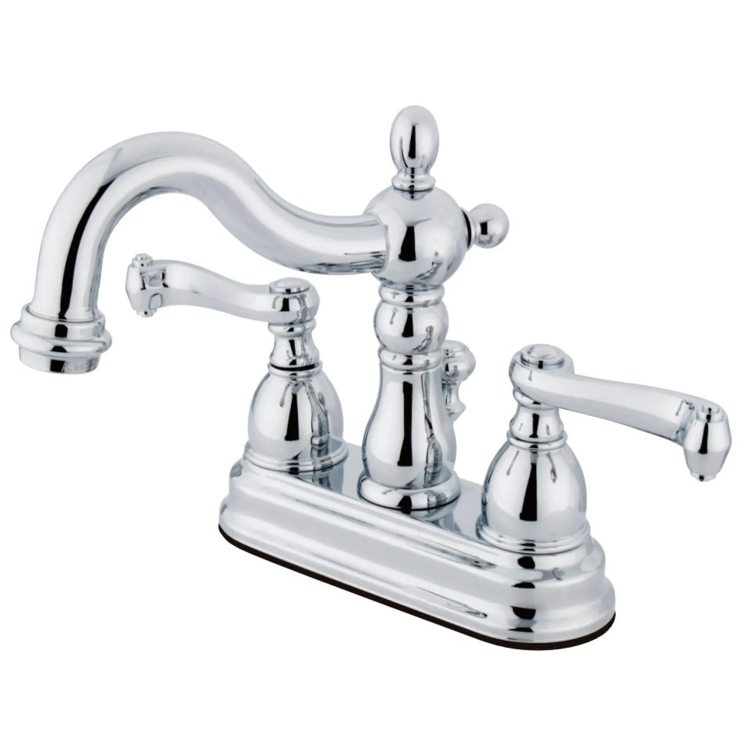 Kingston Brass Heritage 4" Centerset Deck Mount 3-Hole Bathroom Faucet