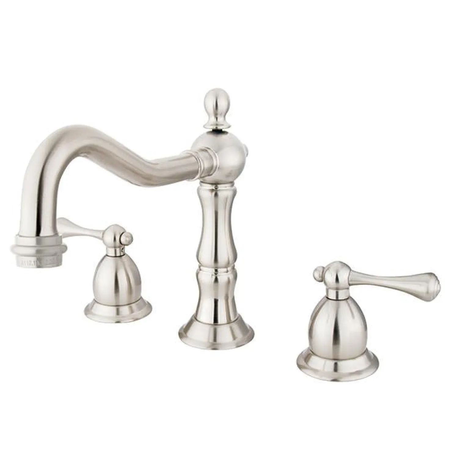 Kingston Brass Heritage Classic Two Handle 8" to 14" Widespread Lavatory Faucet with Brass Pop-up
