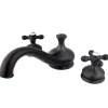Kingston Brass Heritage Classic Three Hole Two Handle Roman Tub Filler