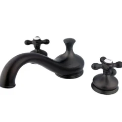 Kingston Brass Heritage Classic Three Hole Two Handle Roman Tub Filler