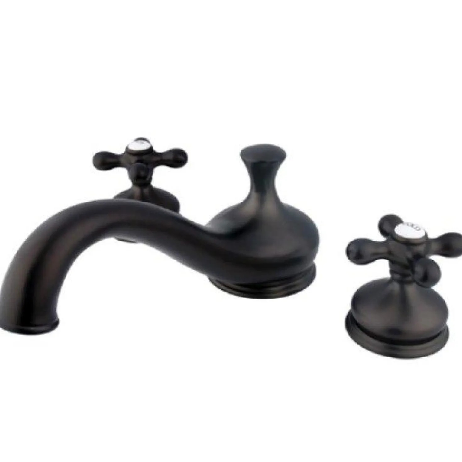 Kingston Brass Heritage Classic Three Hole Two Handle Roman Tub Filler