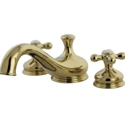 Kingston Brass Heritage Classic Three Hole Two Handle Roman Tub Filler