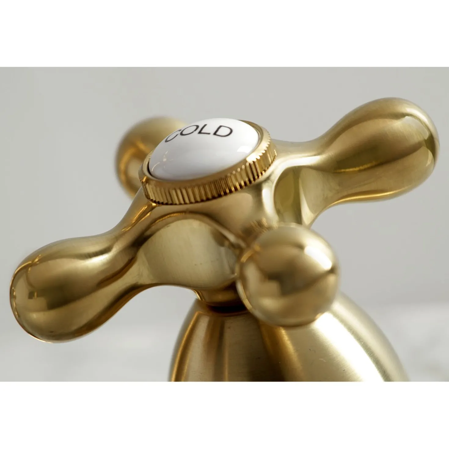 Kingston Brass Heritage Cross-Handle 8-Inch Widespread Bathroom Faucet
