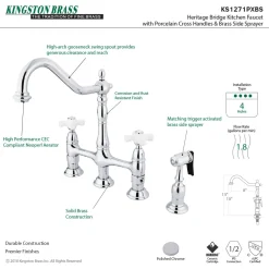 Kingston Brass Heritage Deck Mount 8