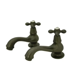 Kingston Brass Heritage Deck Mount Basin Tap Faucet