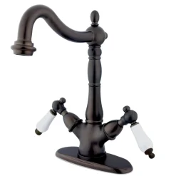 Kingston Brass Heritage Deck Mount 2-Handle Vessel Sink Faucet