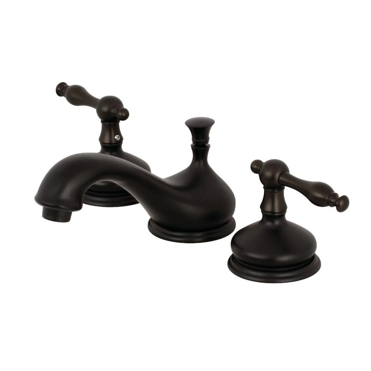Kingston Brass Heritage Deck Mount 8" Widespread Bathroom Faucet