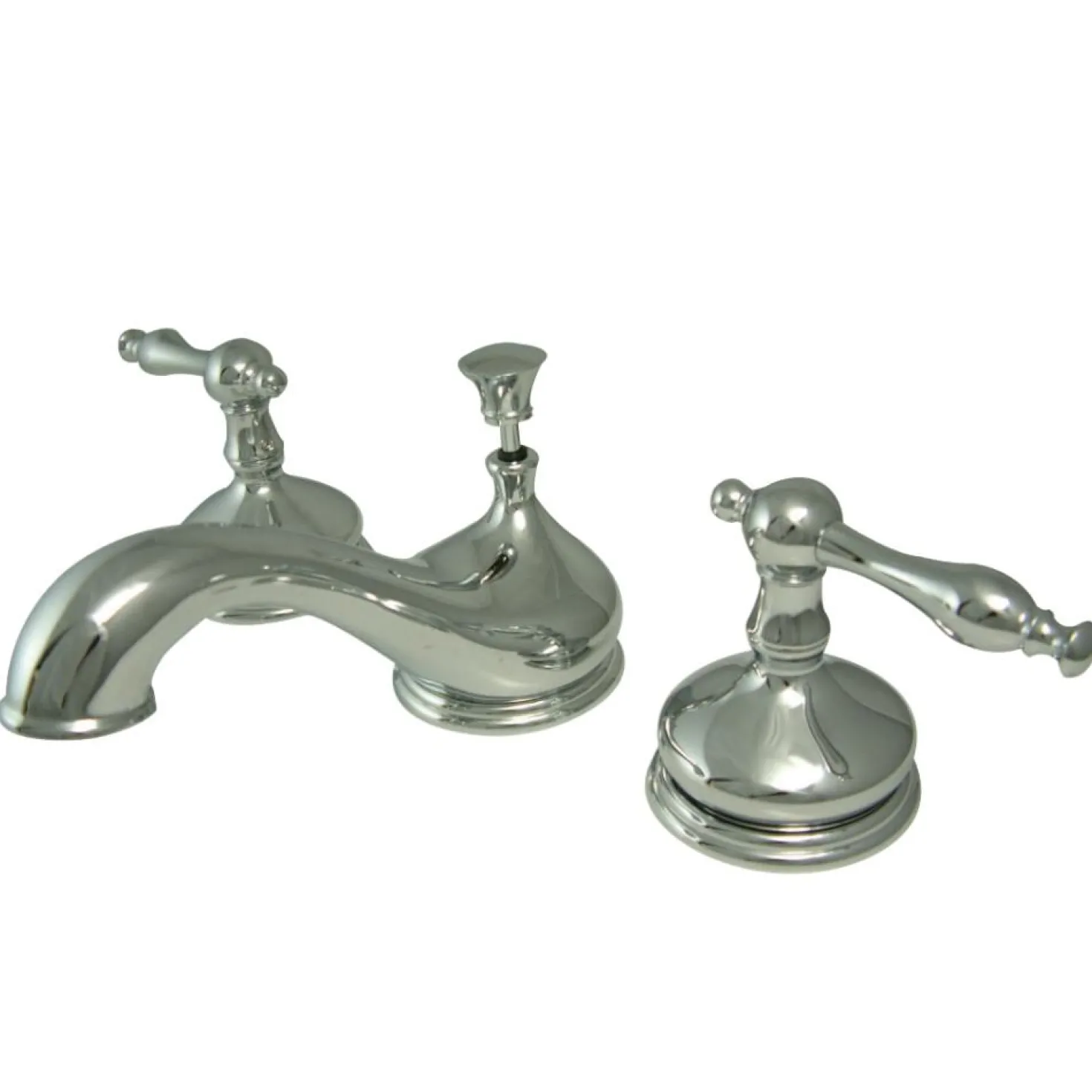 Kingston Brass Heritage Deck Mount 8" Widespread Bathroom Faucet