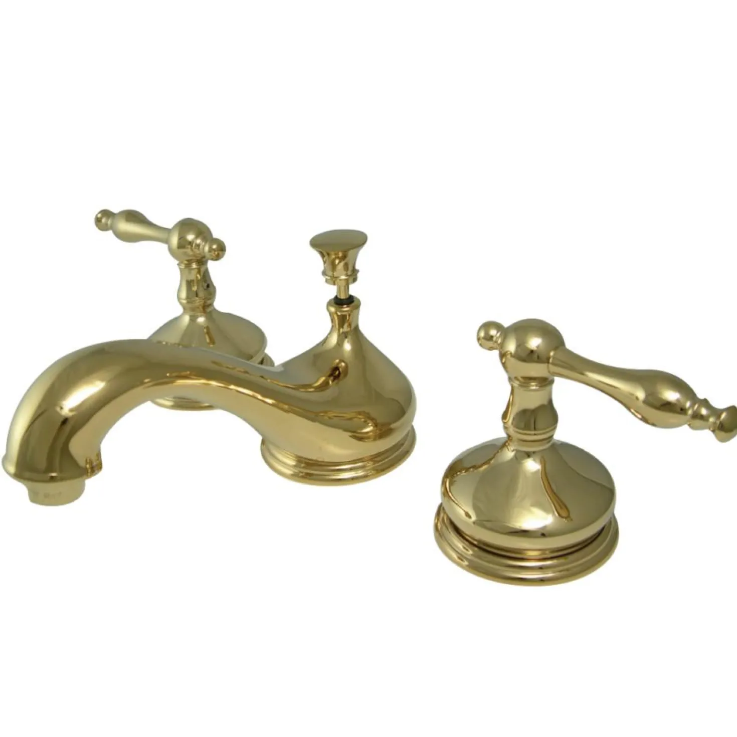 Kingston Brass Heritage Deck Mount 8" Widespread Bathroom Faucet
