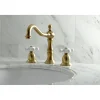 Kingston Brass Heritage Deck Mount 3-Hole 8-Inch Widespread Bathroom Faucet