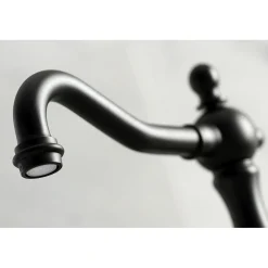 Kingston Brass Heritage Deck Mount 3-Hole 8-Inch Widespread Bathroom Faucet
