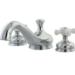 Kingston Brass Heritage Deck Mount Two-Handle Roman Tub Filler