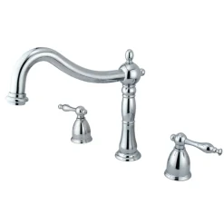 Kingston Brass Heritage Deck Mount 2-Handle Roman Tub Filler