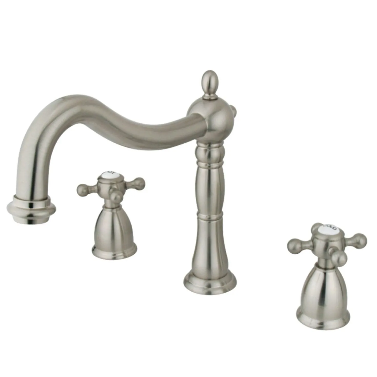 Kingston Brass Heritage Deck Mount Roman Tub Filler
