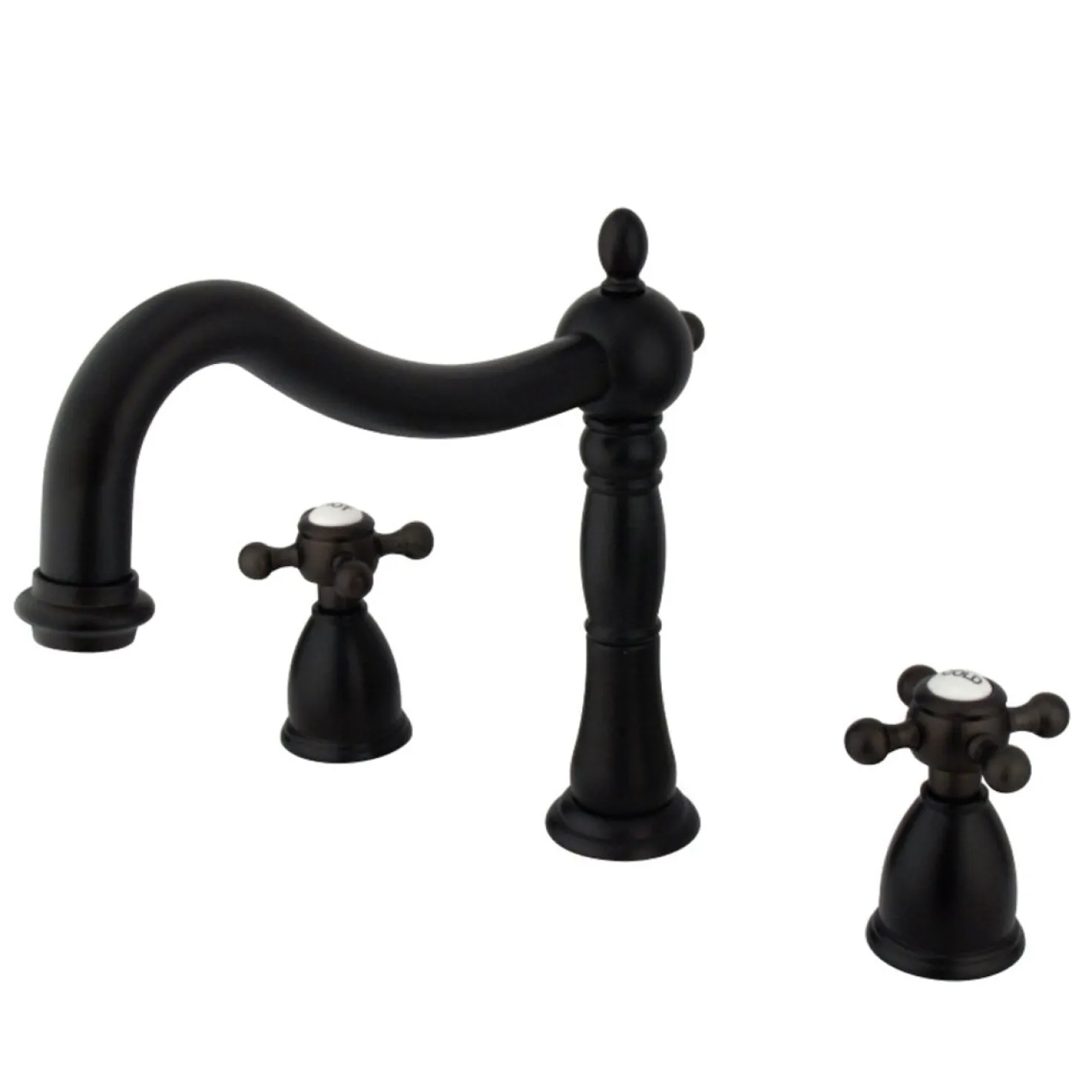Kingston Brass Heritage Deck Mount Roman Tub Filler