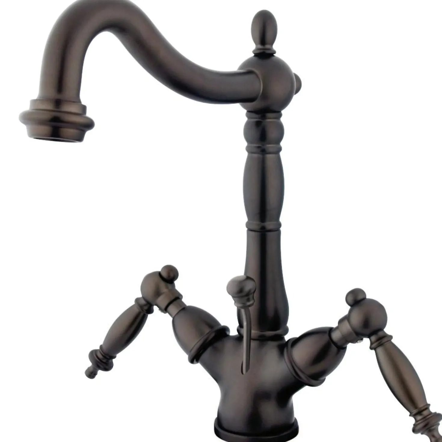 Kingston Brass Heritage 2-Handle 4-Inch Centerset Bathroom Faucet