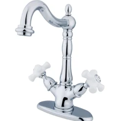 Kingston Brass Heritage 2-Handle Deck Mount Vessel Sink Faucet