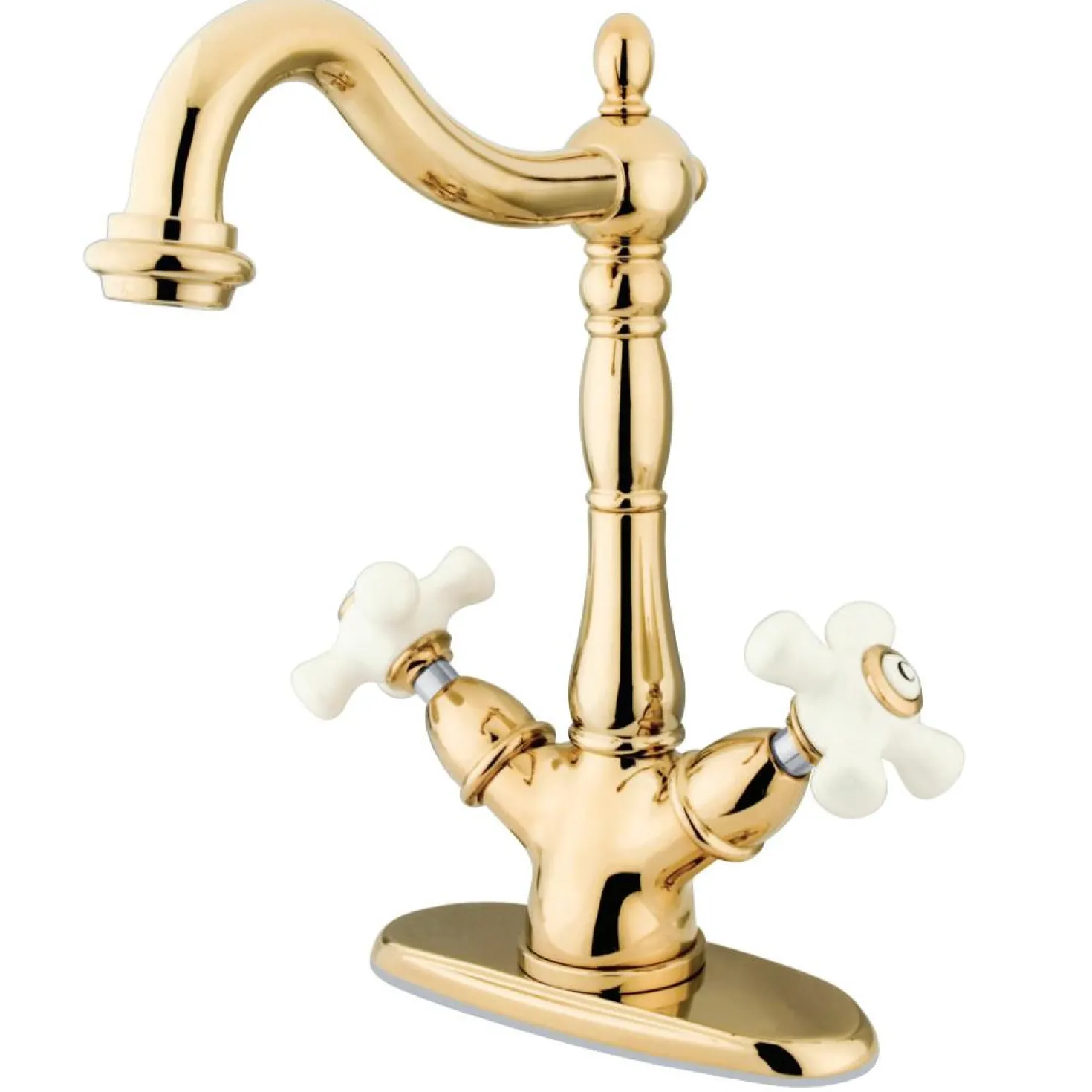Kingston Brass Heritage 2-Handle Deck Mount Vessel Sink Faucet