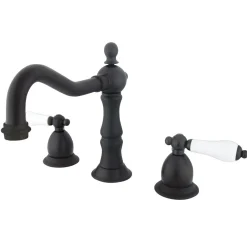Kingston Brass Heritage 2-Handle 8-Inch Widespread Bathroom Faucet