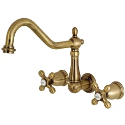 Kingston Brass Heritage 2-Handle Wall Mount Tub Filler